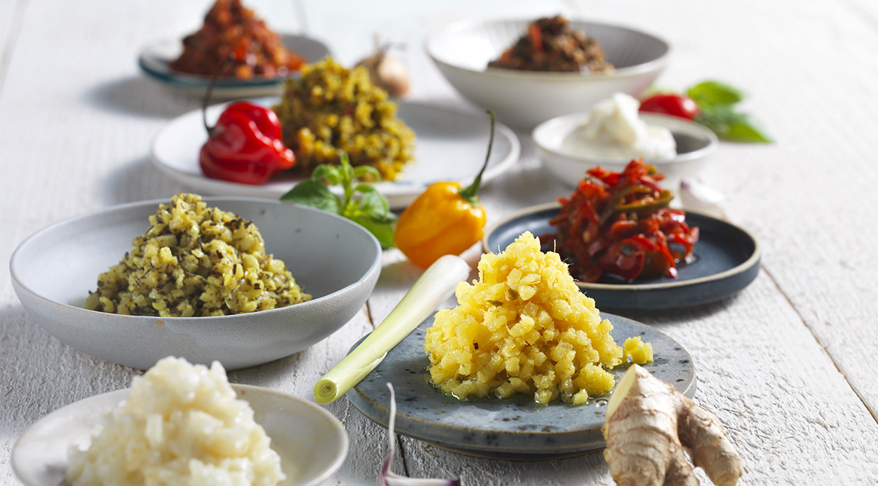 Kühlfrische Ingredienzien